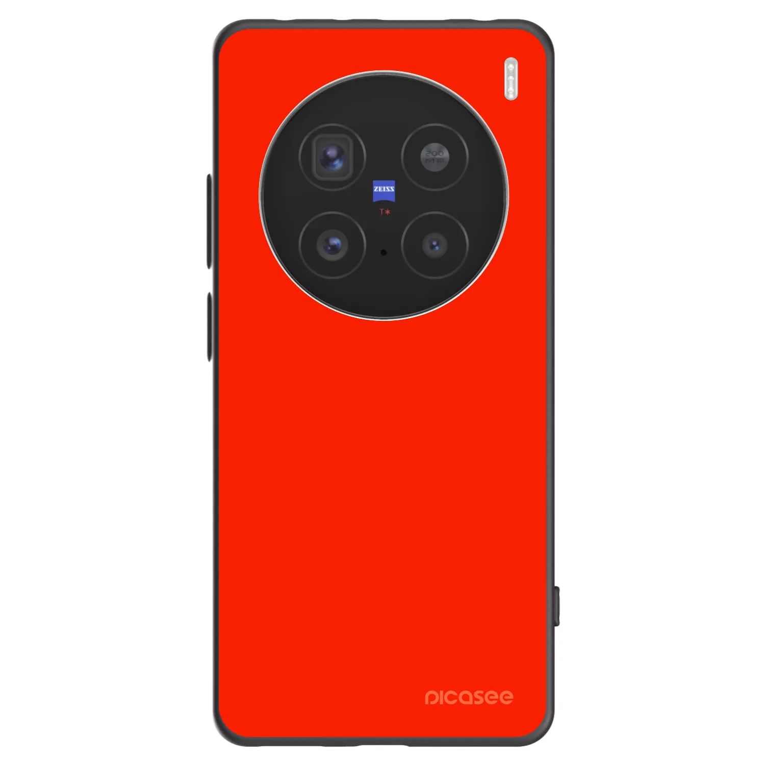 Picasee silikonowe czarne etui na Vivo X200 Pro - Maranello Red