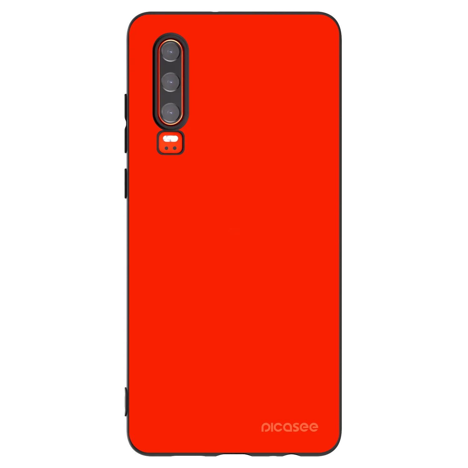 Picasee silikonowe czarne etui na Huawei P30 - Maranello Red