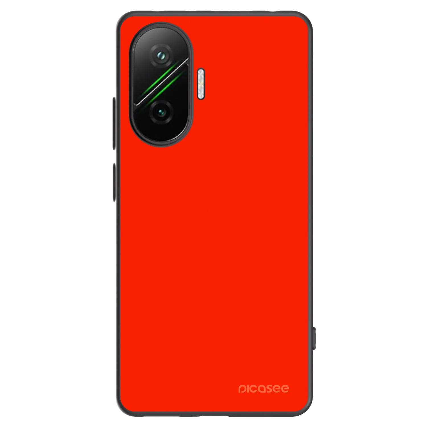 Picasee silikonowe czarne etui na Xiaomi Poco F7 5G - Maranello Red