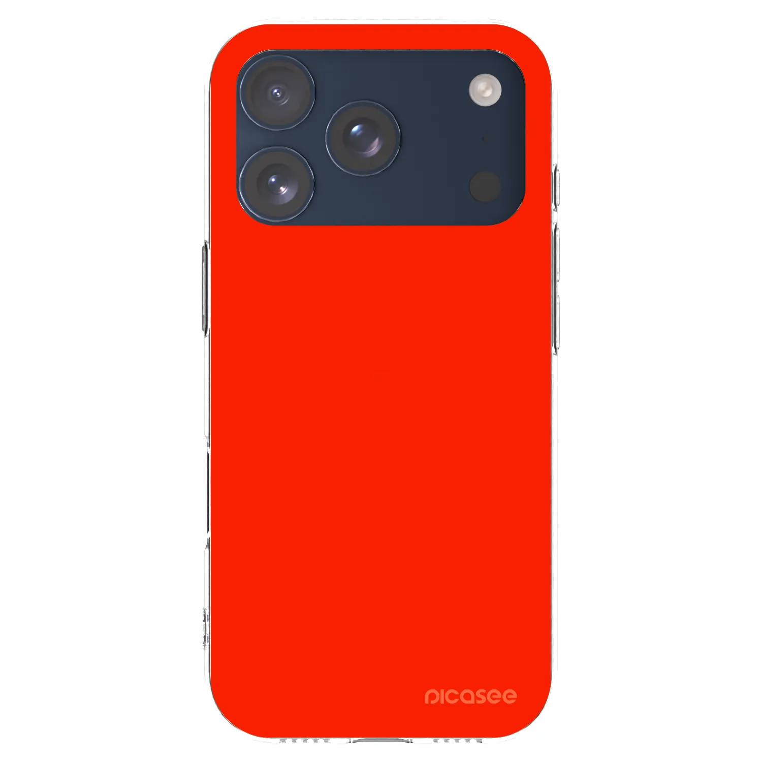 Picasee silikonowe przeźroczyste etui na Apple iPhone 17 Pro - Maranello Red