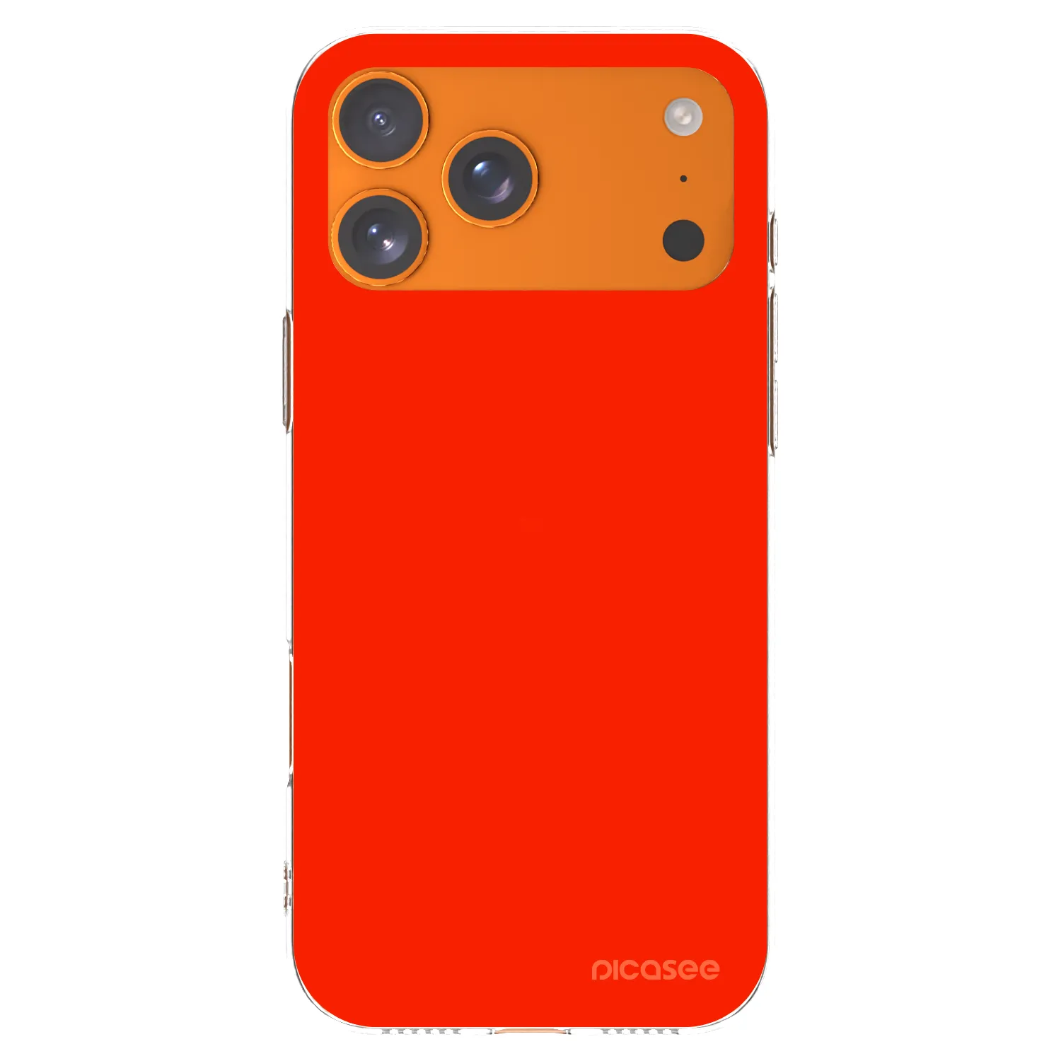 Picasee silikonowe przeźroczyste etui na Apple iPhone 17 Pro Max - Maranello Red