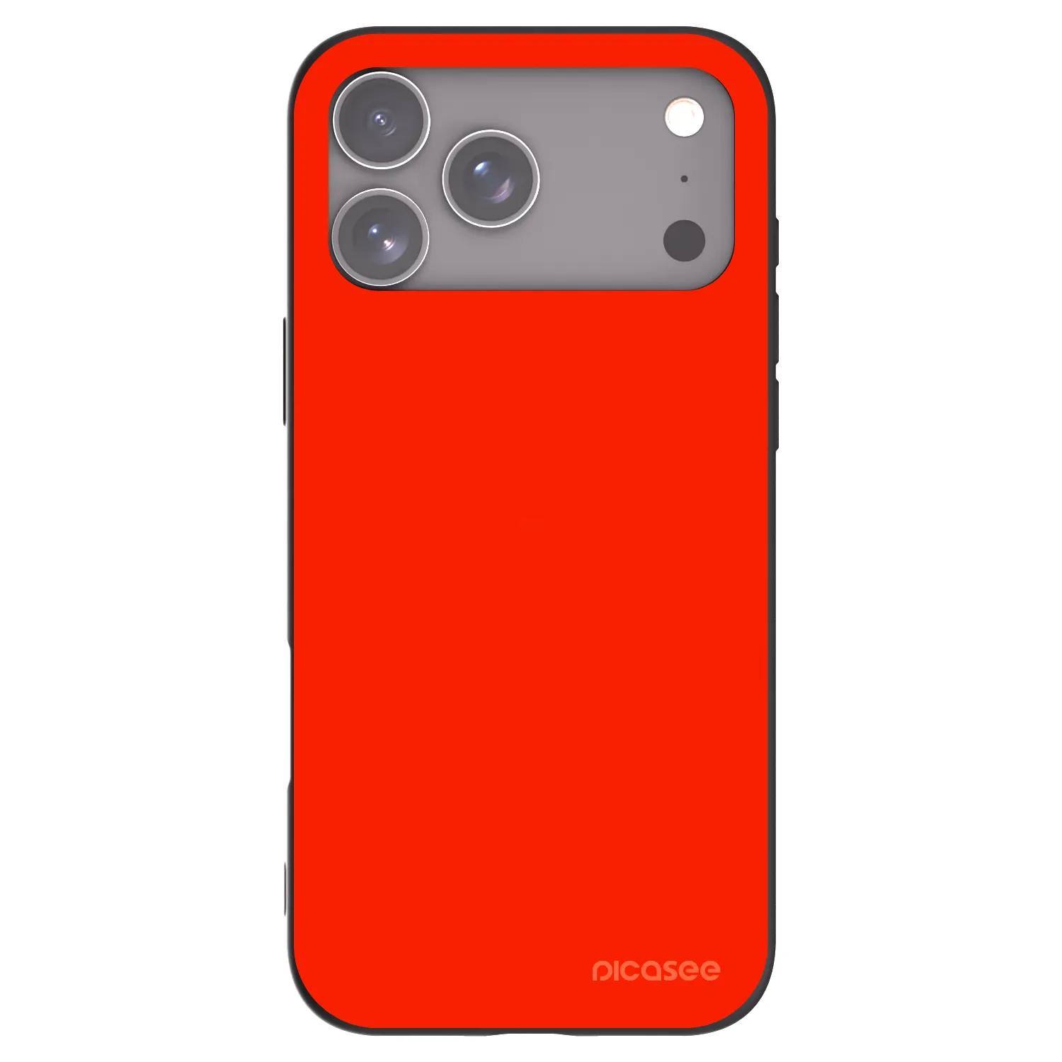 Picasee silikonowe czarne etui na Apple iPhone 17 Pro Max - Maranello Red