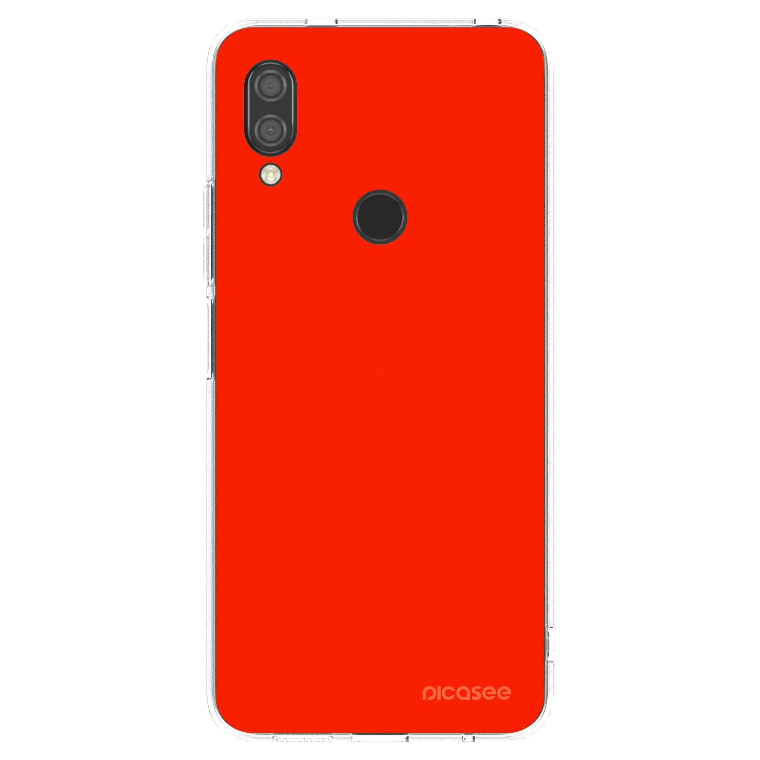Picasee silikonowe przeźroczyste etui na Xiaomi Redmi 7 - Maranello Red