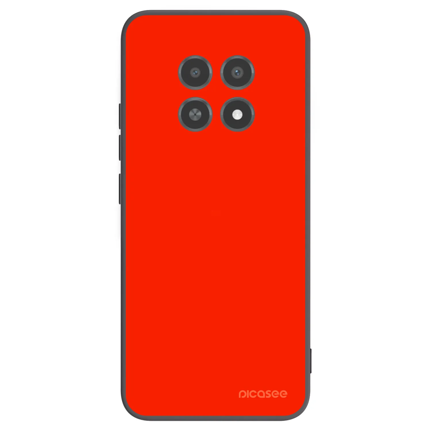 Picasee silikonowe czarne etui na Realme 12X - Maranello Red
