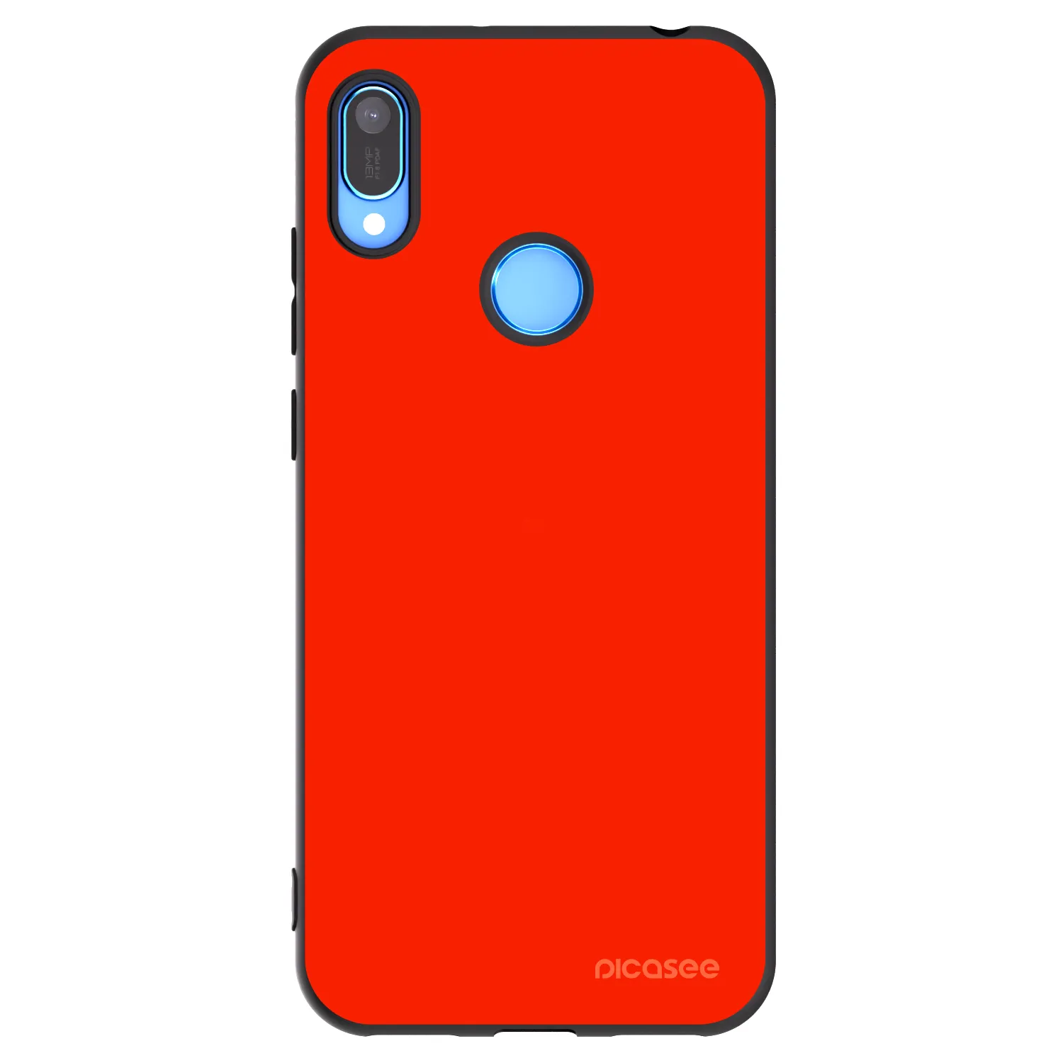 Picasee silikonowe czarne etui na Huawei Y6 2019 - Maranello Red