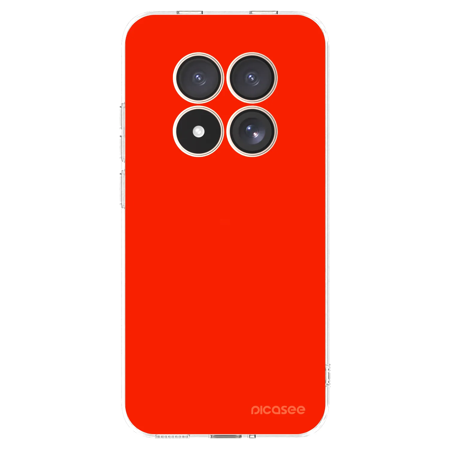 Picasee silikonowe przeźroczyste etui na Xiaomi Redmi Note 15 Pro 4G - Maranello Red