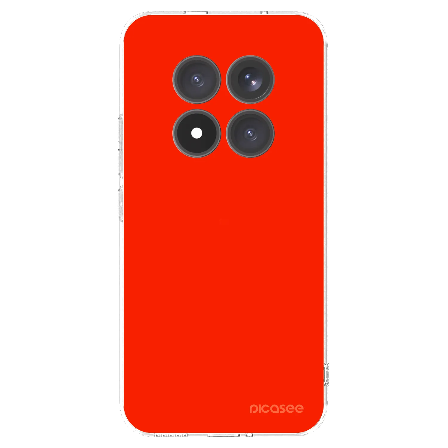 Picasee silikonowe przeźroczyste etui na Xiaomi Redmi Note 15 Pro+ - Maranello Red