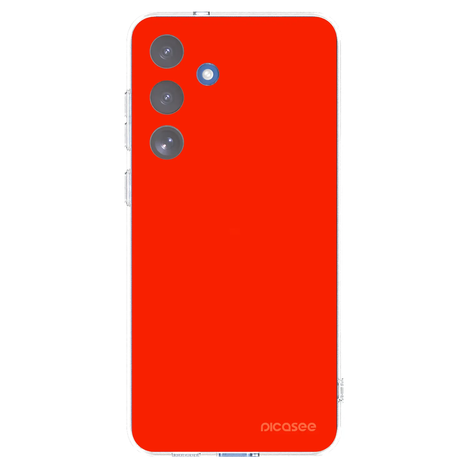 Picasee silikonowe przeźroczyste etui na Samsung Galaxy S25 FE 5G - Maranello Red