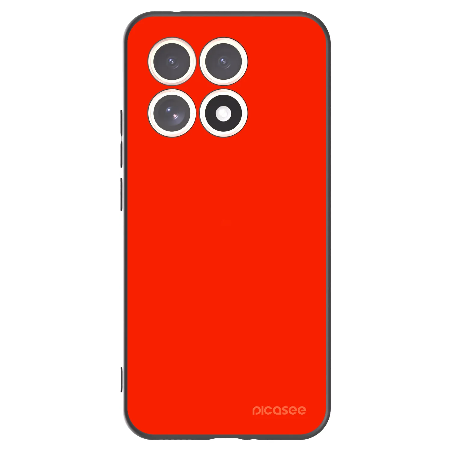 Picasee silikonowe czarne etui na Xiaomi 15T - Maranello Red