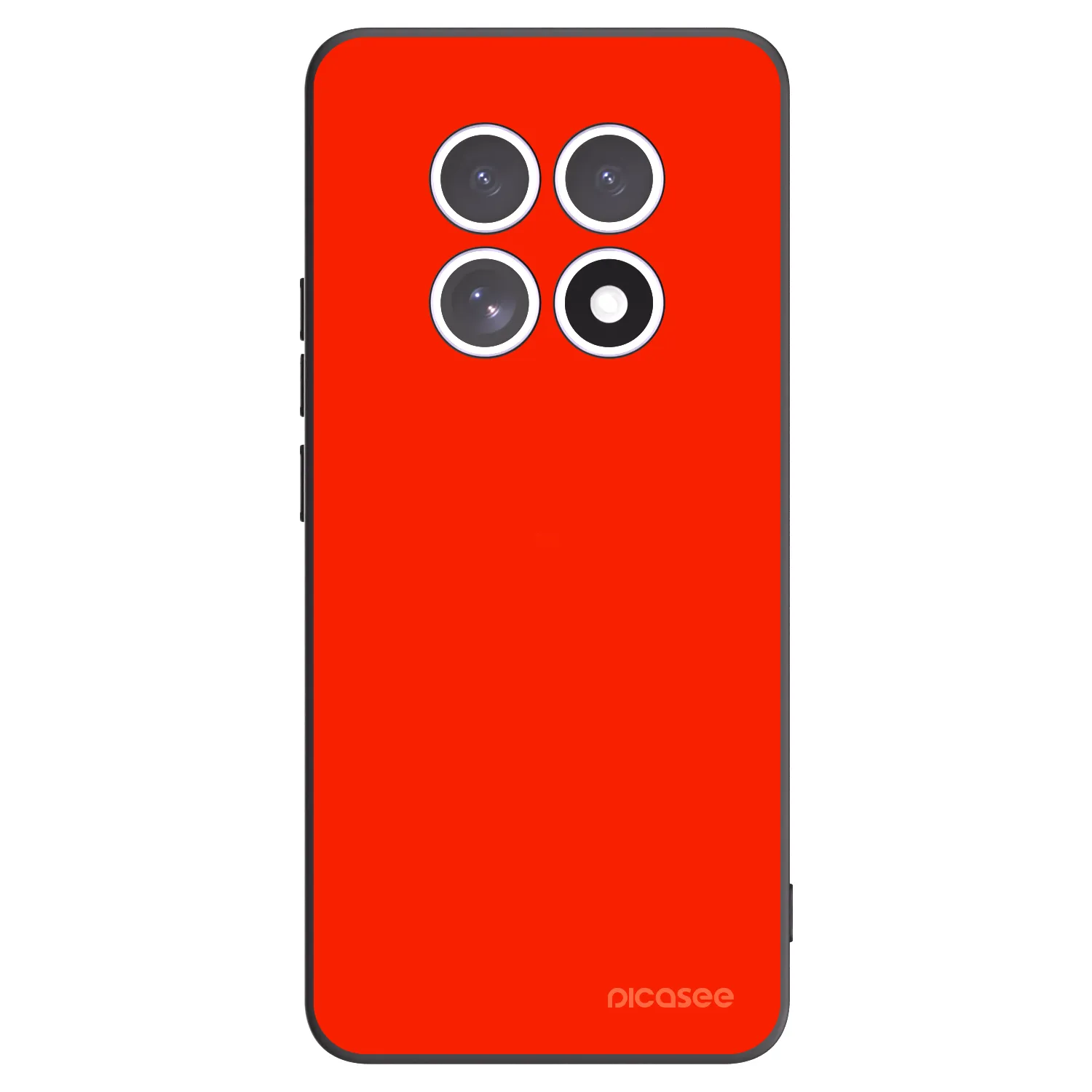 Picasee silikonowe czarne etui na Xiaomi Redmi Note 15 4G - Maranello Red