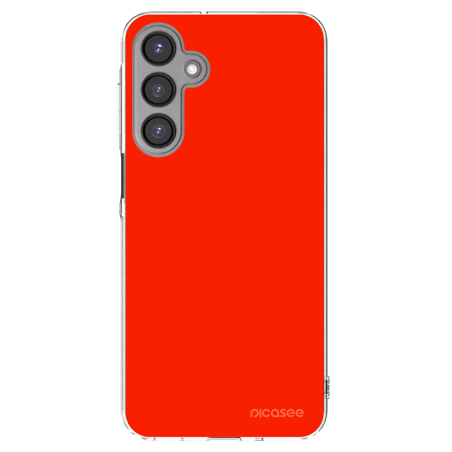 Picasee silikonowe przeźroczyste etui na Samsung Galaxy A16 4G - Maranello Red