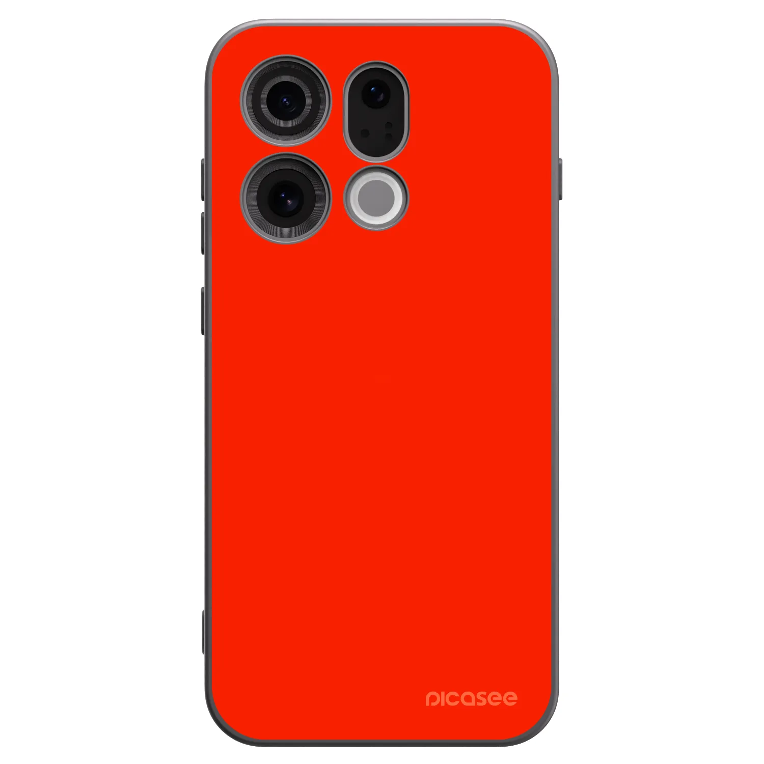 Picasee silikonowe czarne etui na OPPO Find X9 - Maranello Red