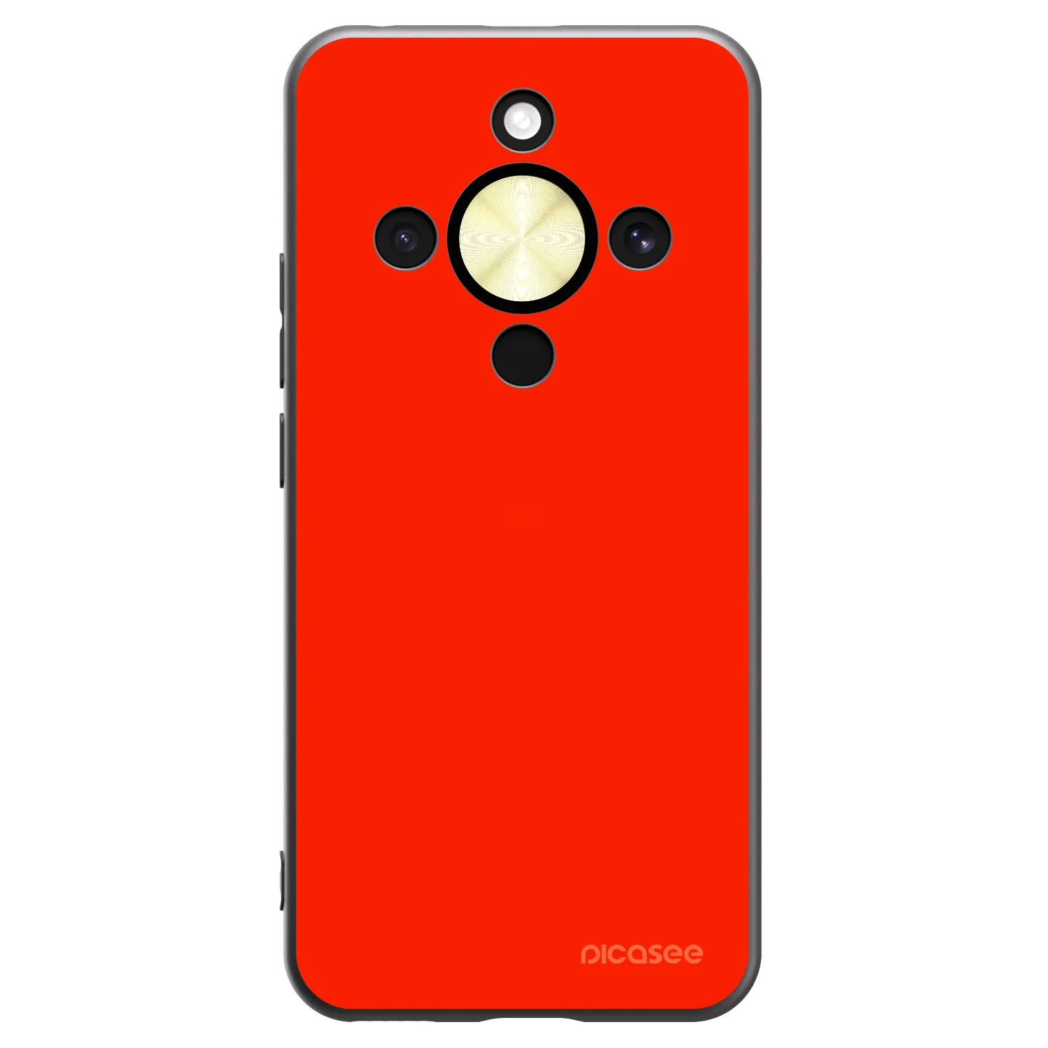 Picasee silikonowe czarne etui na Honor Magic8 Lite 5G - Maranello Red