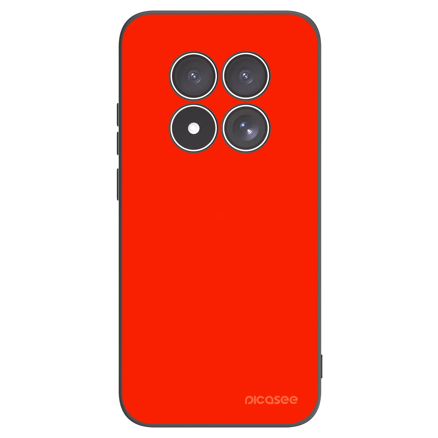 Picasee silikonowe czarne etui na Xiaomi Redmi Note 15 Pro 5G - Maranello Red