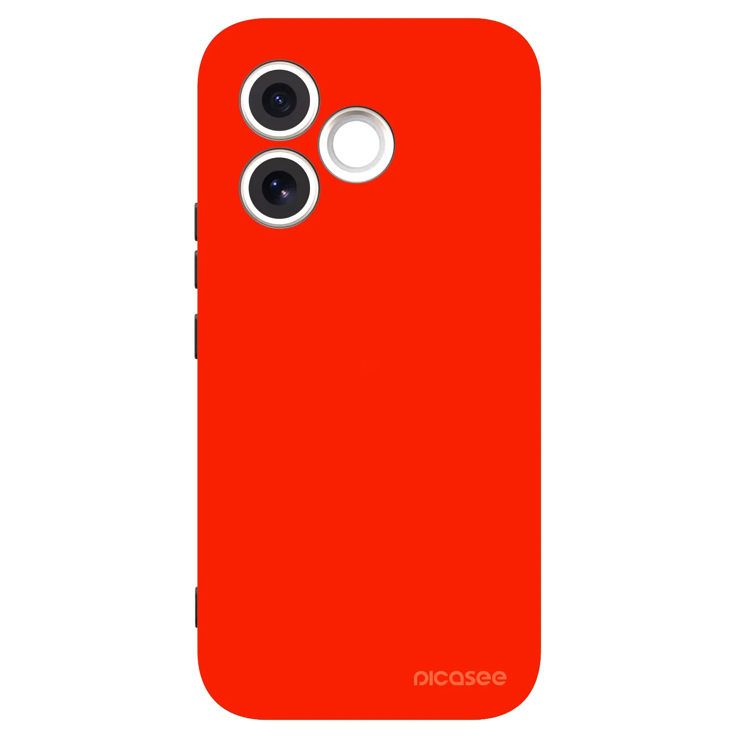 Picasee silikonowe czarne etui na Honor 600 Lite - Maranello Red