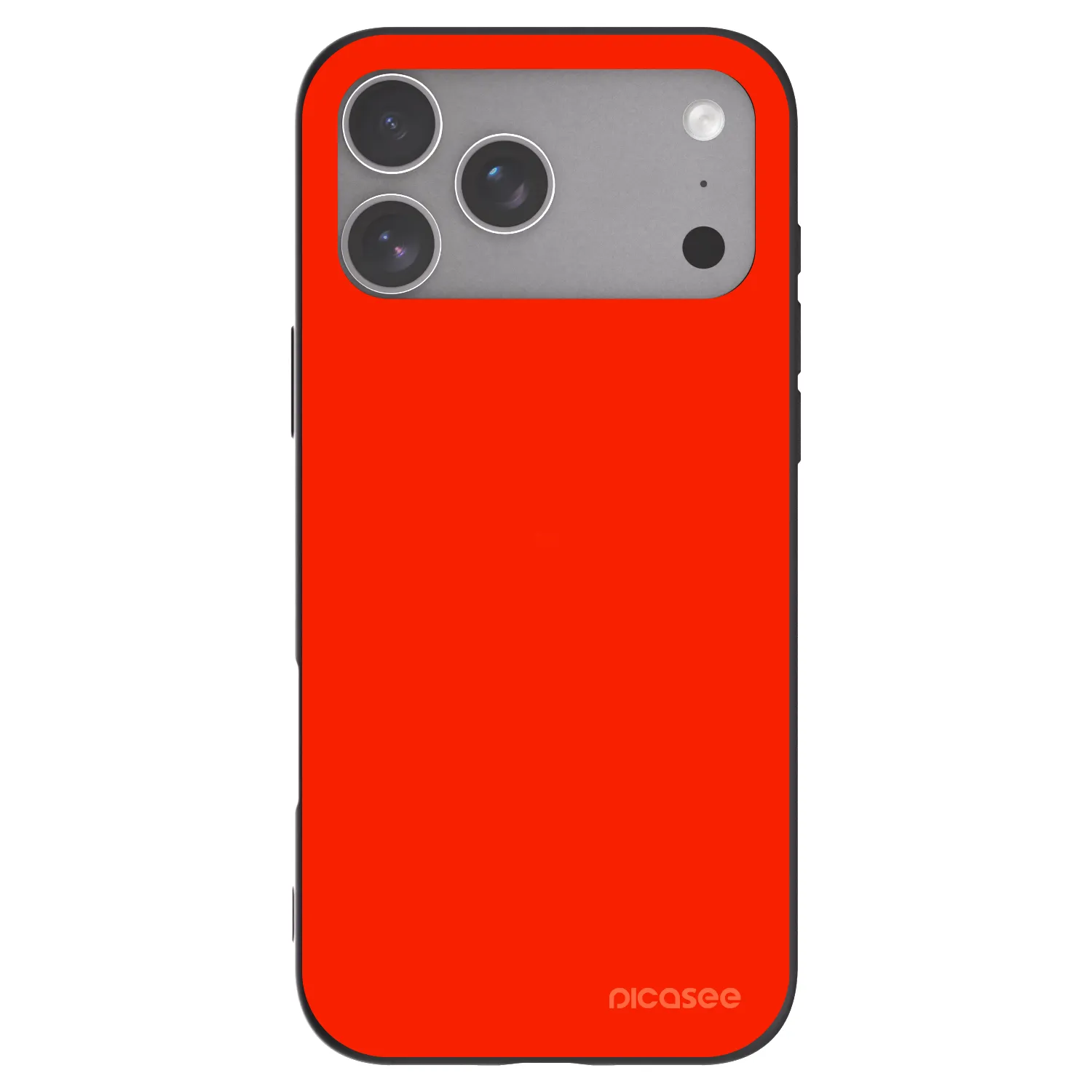 Picasee silikonowe czarne etui na Apple iPhone 18 Pro Max - Maranello Red