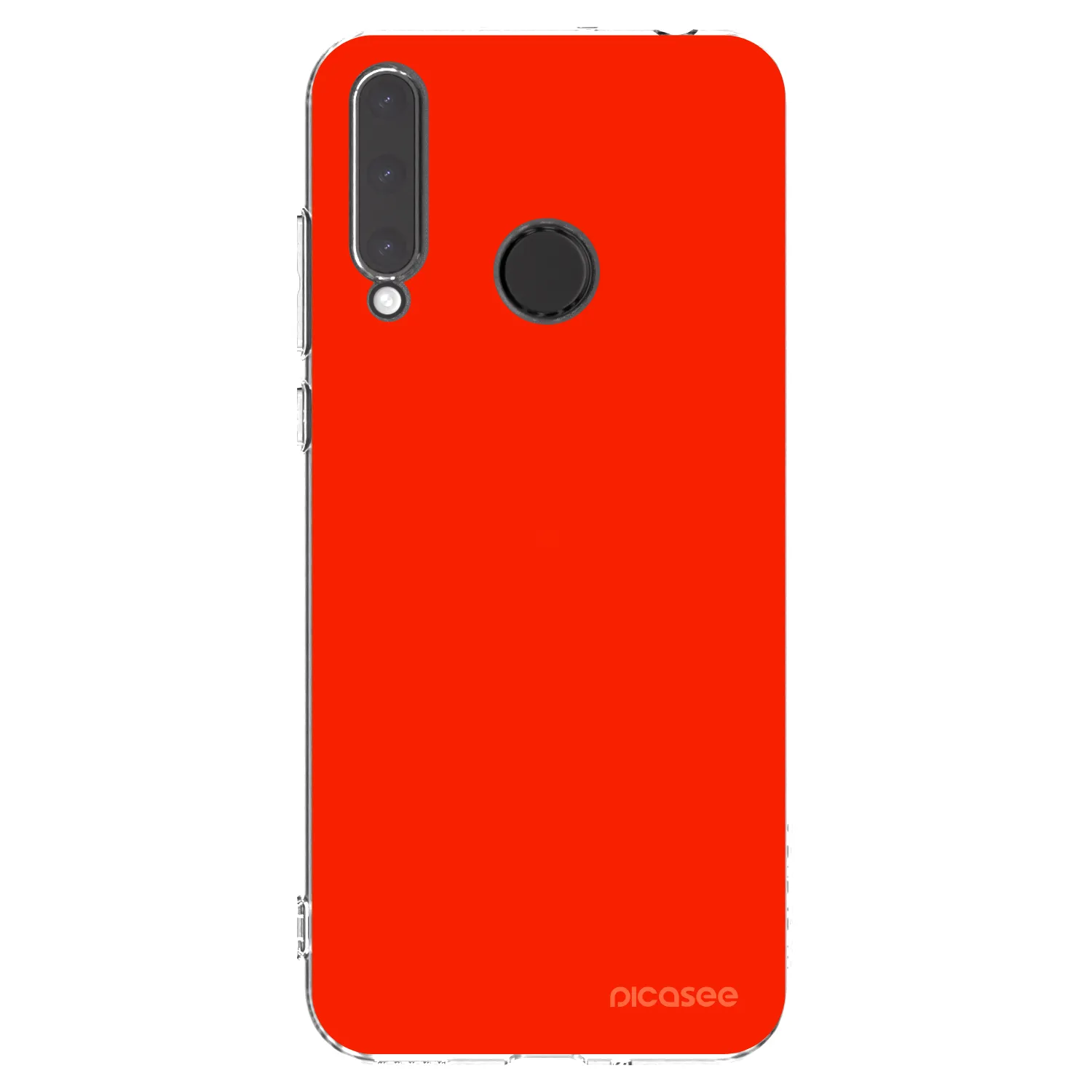 Picasee silikonowe przeźroczyste etui na Honor 20 Lite - Maranello Red