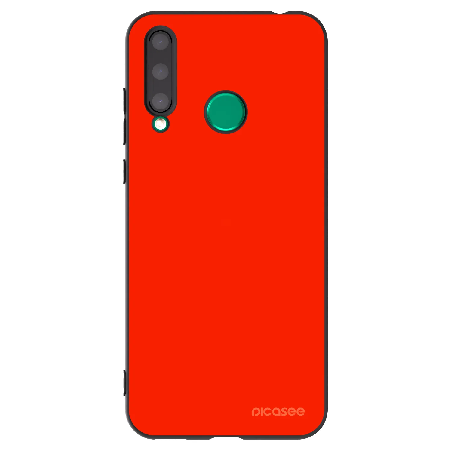 Picasee silikonowe czarne etui na Honor 20 Lite - Maranello Red