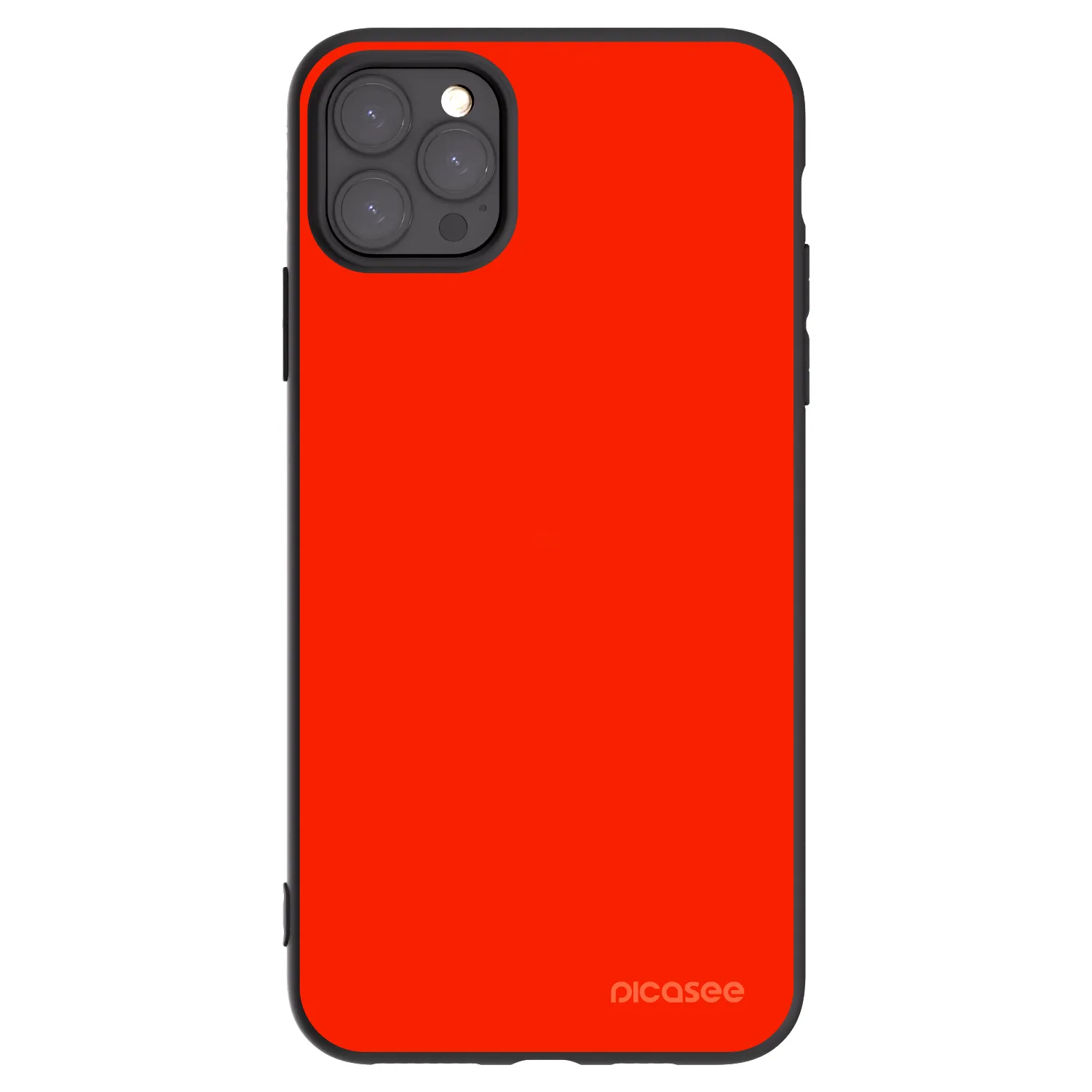 Picasee silikonowe czarne etui na Apple iPhone 11 Pro Max - Maranello Red