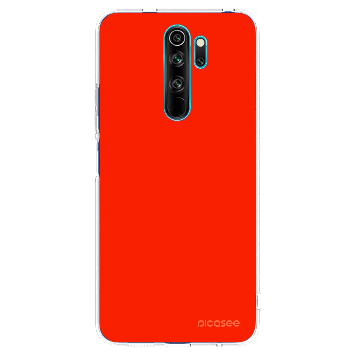 Picasee silikonowe przeźroczyste etui na Xiaomi Redmi Note 8 Pro - Maranello Red