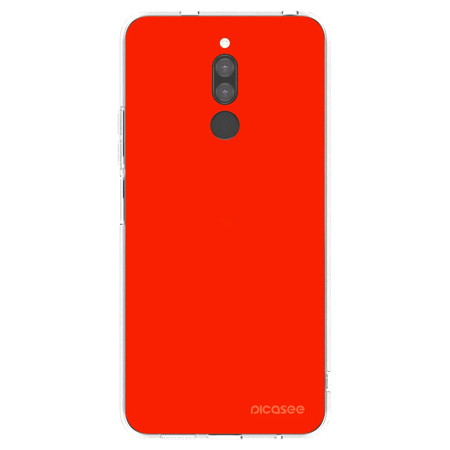 Picasee silikonowe przeźroczyste etui na Xiaomi Redmi 8 - Maranello Red