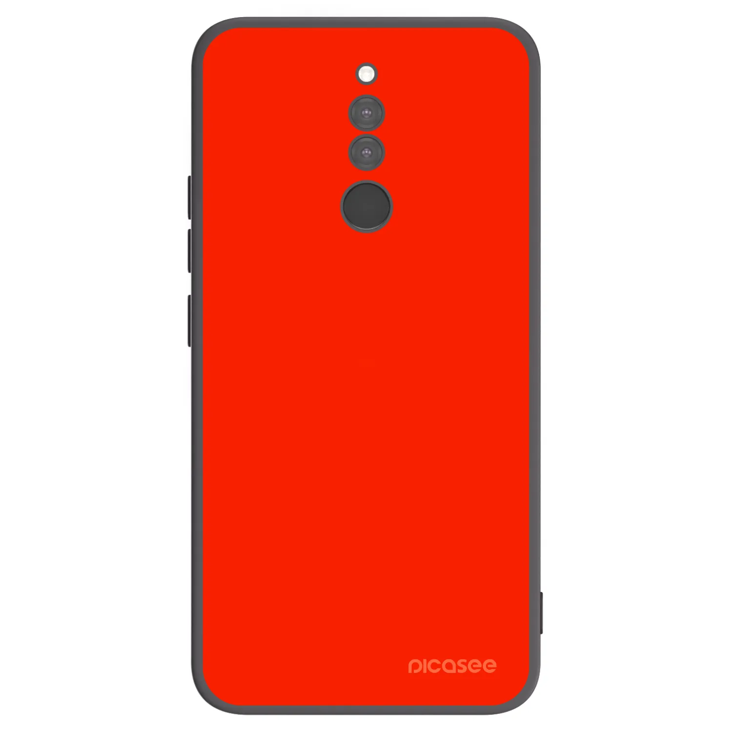 Picasee silikonowe czarne etui na Xiaomi Redmi 8 - Maranello Red