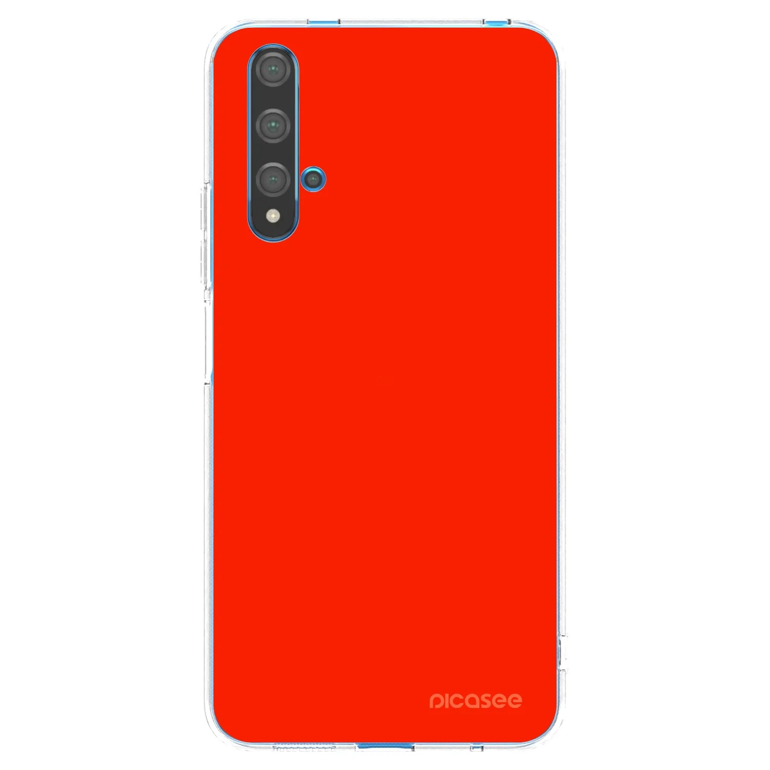 Picasee silikonowe przeźroczyste etui na Huawei Nova 5T - Maranello Red