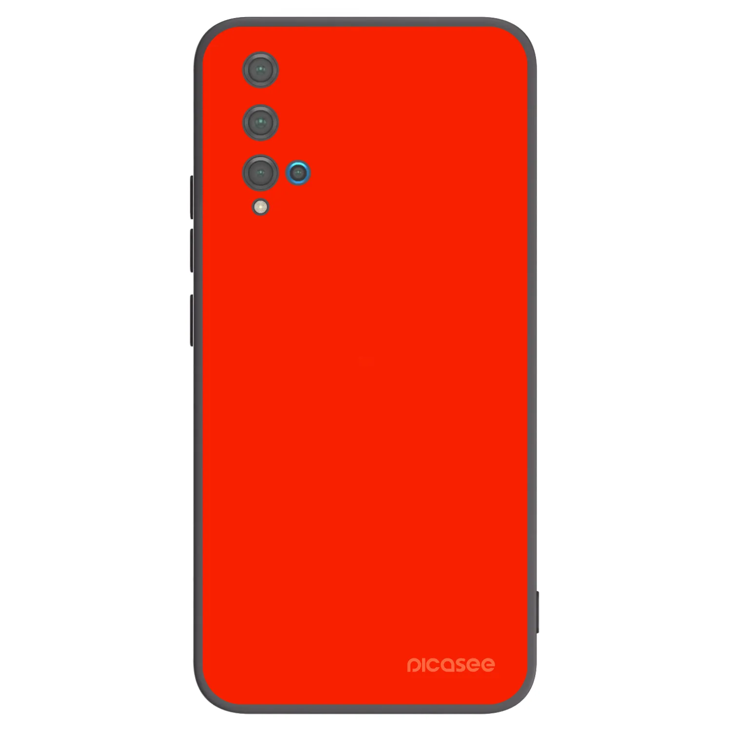 Picasee silikonowe czarne etui na Huawei Nova 5T - Maranello Red