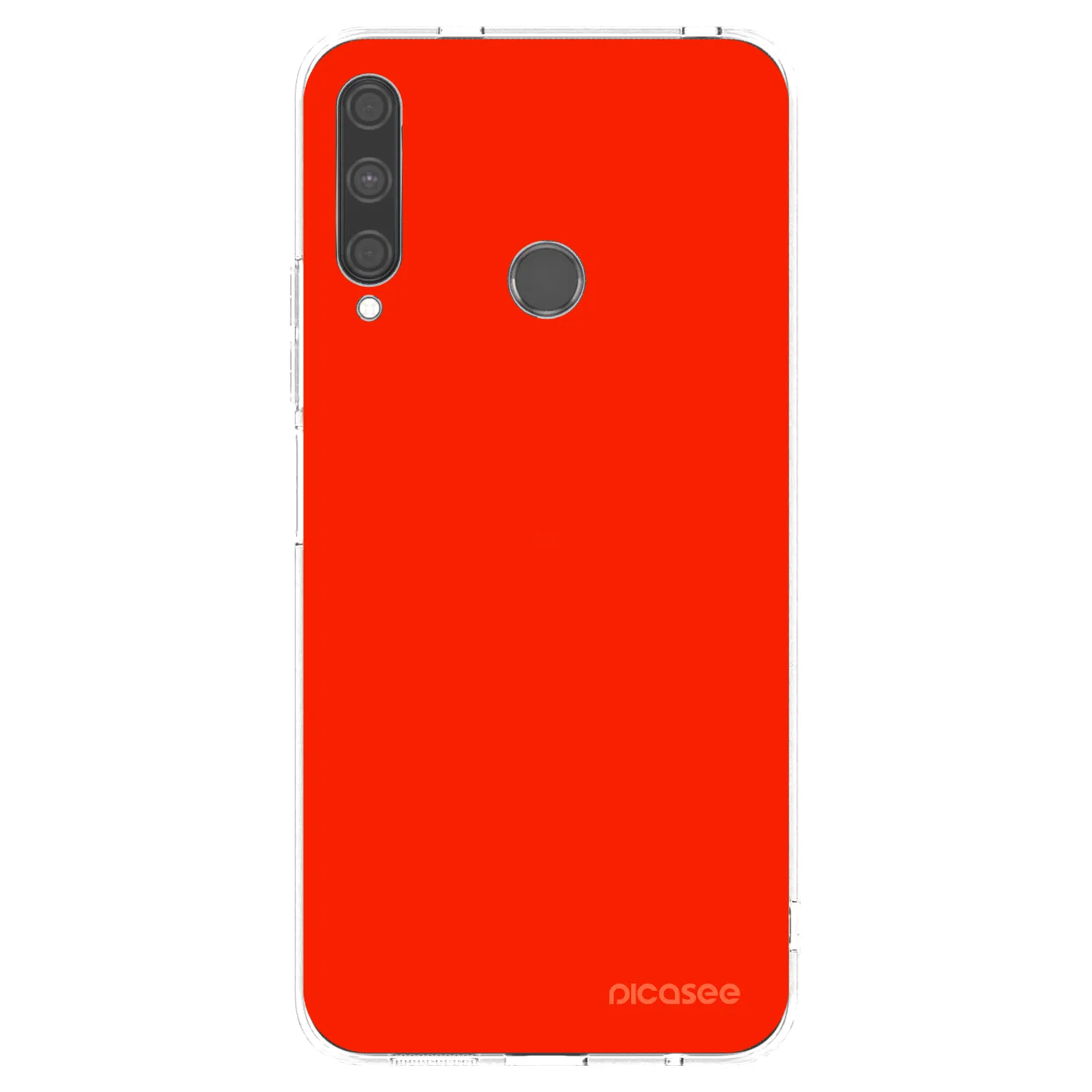 Picasee silikonowe przeźroczyste etui na Huawei P40 Lite E - Maranello Red