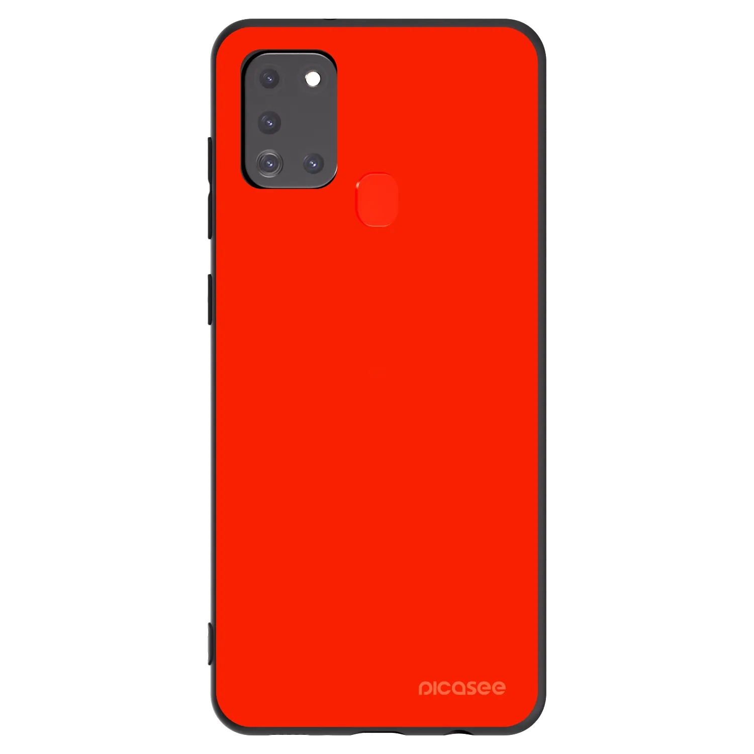 Picasee silikonowe czarne etui na Samsung Galaxy A21s - Maranello Red