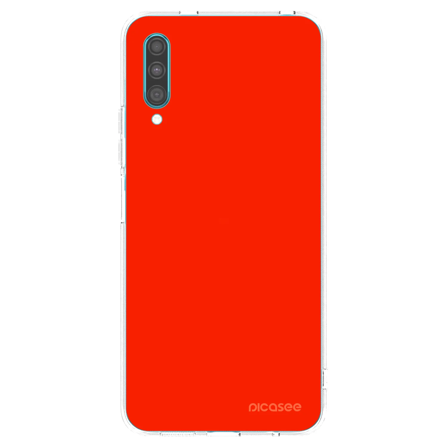 Picasee silikonowe przeźroczyste etui na Samsung Galaxy A30s A307F - Maranello Red
