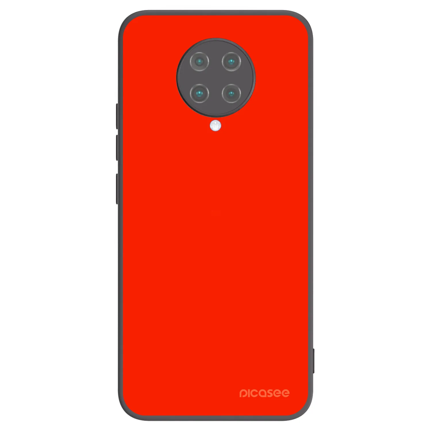 Picasee silikonowe czarne etui na Xiaomi Poco F2 Pro - Maranello Red