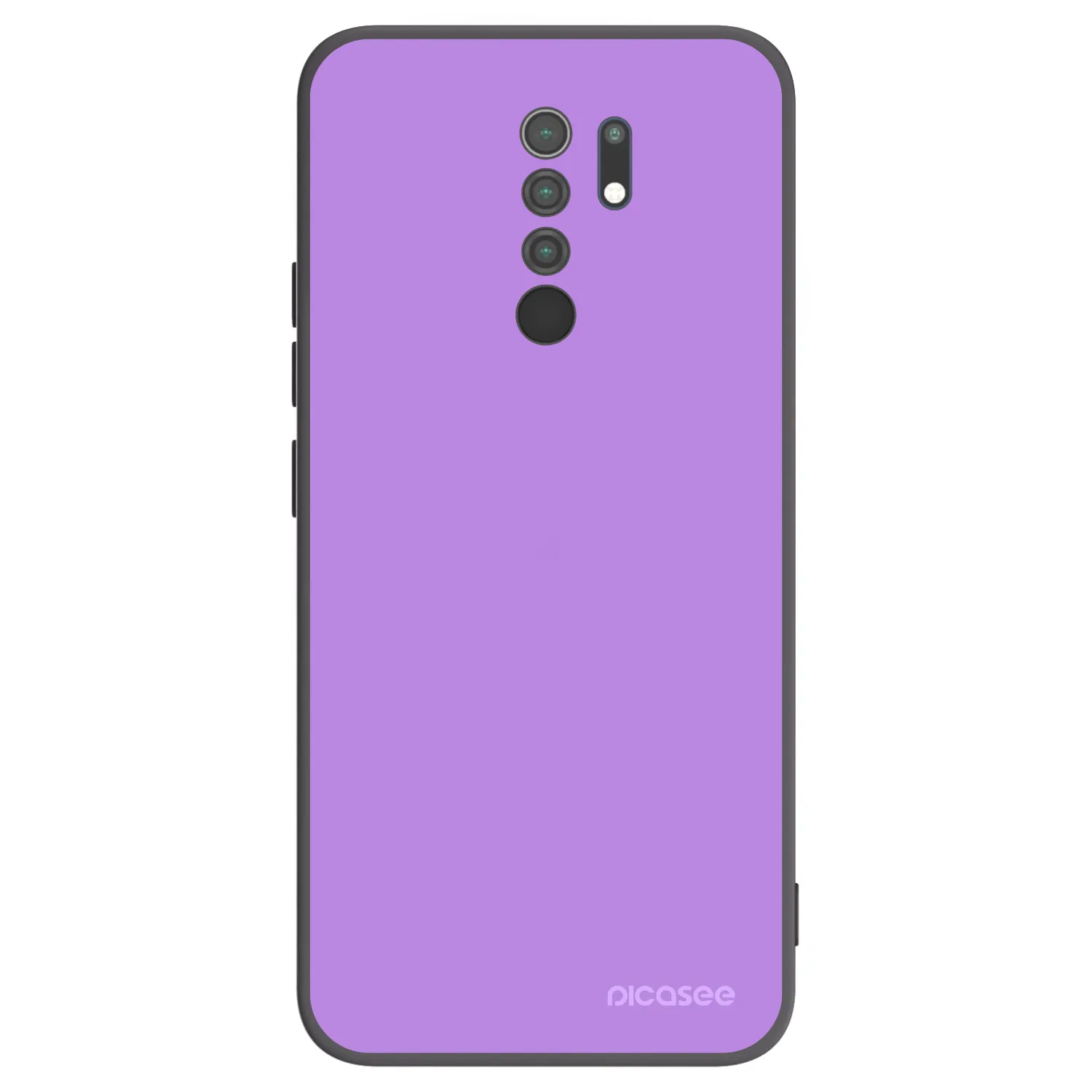 Picasee silikonowe czarne etui na Xiaomi Redmi 9 - Mystic Melody