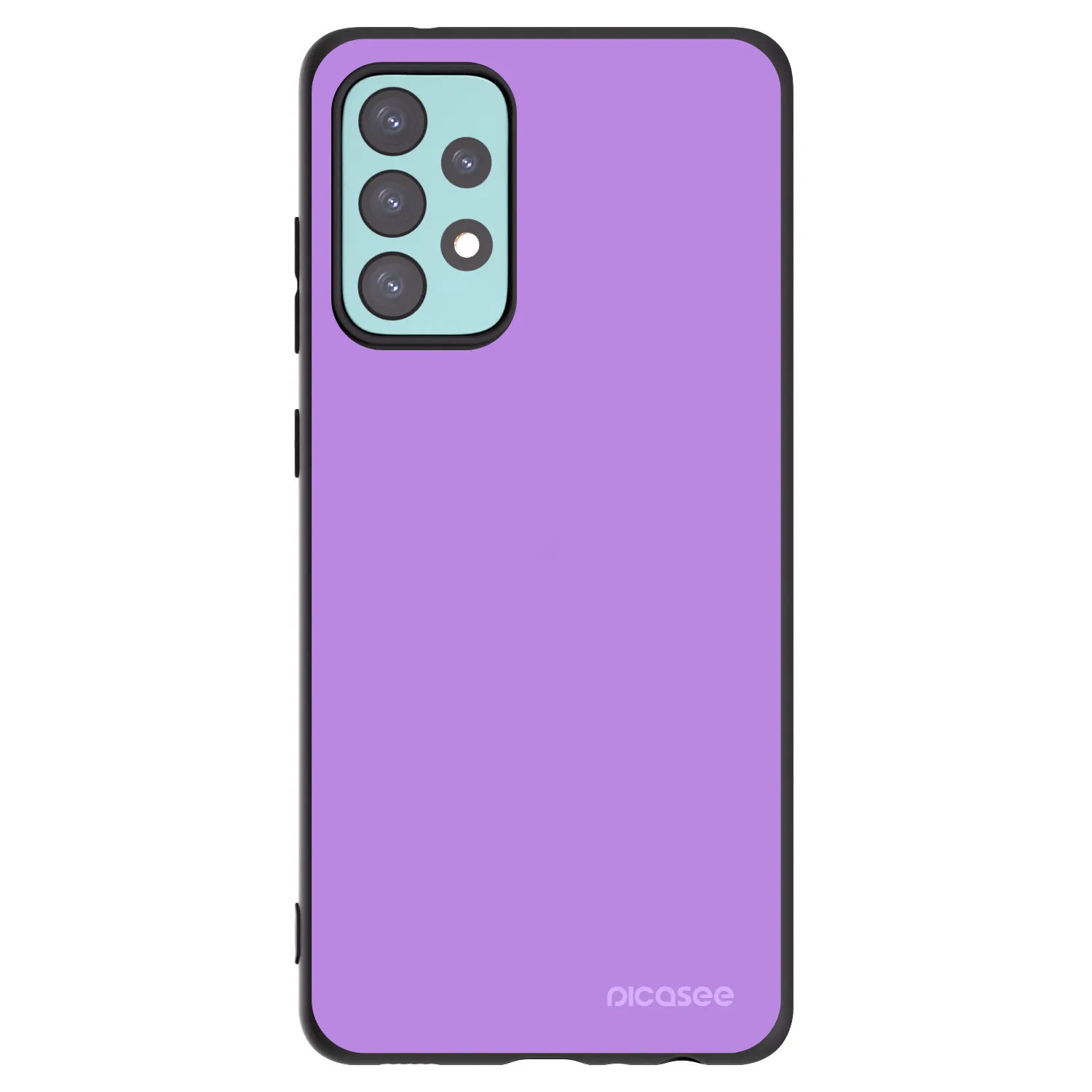 Picasee silikonowe czarne etui na Samsung Galaxy A72 A725F - Mystic Melody