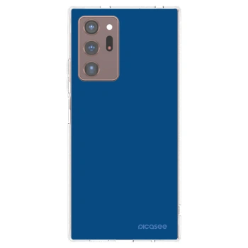 Picasee silikonowe przeźroczyste etui na Samsung Galaxy Note 20 Ultra - Navy Blue