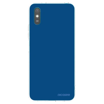 Picasee silikonowe przeźroczyste etui na Xiaomi Redmi 9A - Navy Blue