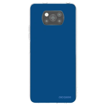 Picasee silikonowe czarne etui na Xiaomi Poco X3 - Navy Blue