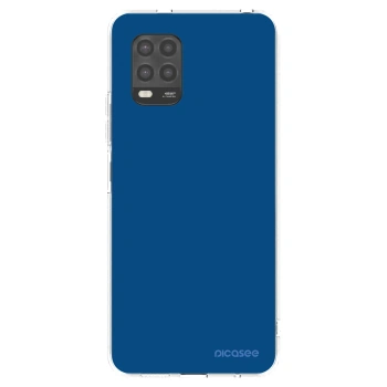 Picasee silikonowe przeźroczyste etui na Xiaomi Mi 10 Lite - Navy Blue