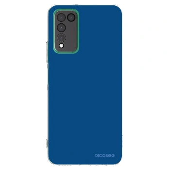 Picasee silikonowe przeźroczyste etui na Honor 10X Lite - Navy Blue