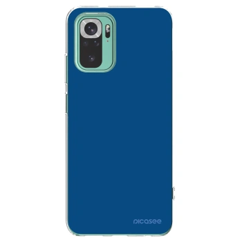 Picasee silikonowe przeźroczyste etui na Xiaomi Redmi Note 10 Pro - Navy Blue