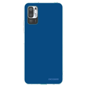 Picasee silikonowe przeźroczyste etui na Xiaomi Redmi Note 10 5G - Navy Blue