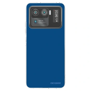 Picasee silikonowe przeźroczyste etui na Xiaomi Mi 11 Ultra - Navy Blue