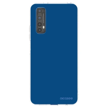 Picasee silikonowe przeźroczyste etui na Realme 7 - Navy Blue