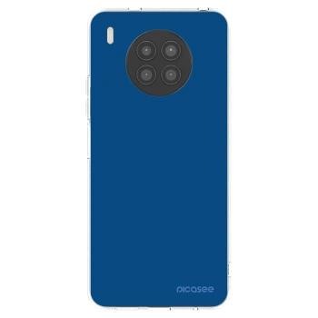 Picasee silikonowe przeźroczyste etui na Huawei Nova 8i - Navy Blue