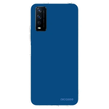 Picasee silikonowe przeźroczyste etui na Vivo Y11s - Navy Blue