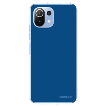 Picasee silikonowe przeźroczyste etui na Xiaomi 11 Lite 5G NE - Navy Blue