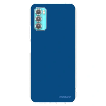 Picasee silikonowe przeźroczyste etui na Motorola Moto G60 - Navy Blue