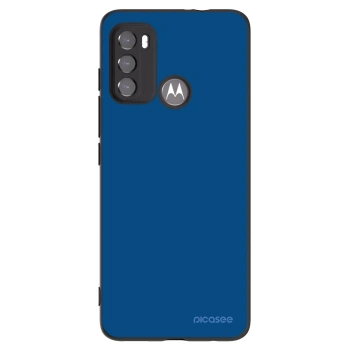 Picasee silikonowe czarne etui na Motorola Moto G60 - Navy Blue