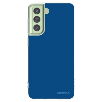 Picasee silikonowe przeźroczyste etui na Samsung Galaxy S21 FE 5G - Navy Blue