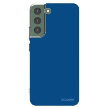 Picasee silikonowe przeźroczyste etui na Samsung Galaxy S22+ 5G - Navy Blue